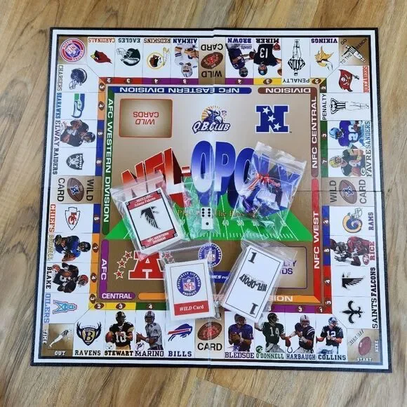 💜Vintage NFL-Opoly 1994 Edition Pro Football Board Game